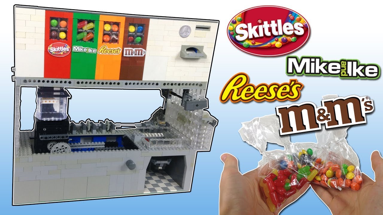 LEGO Candy Loot Bag MAKER - Vending Machine | 4 OPTIONS | Skittles, M&M's, Reese's, Mike and Ike
