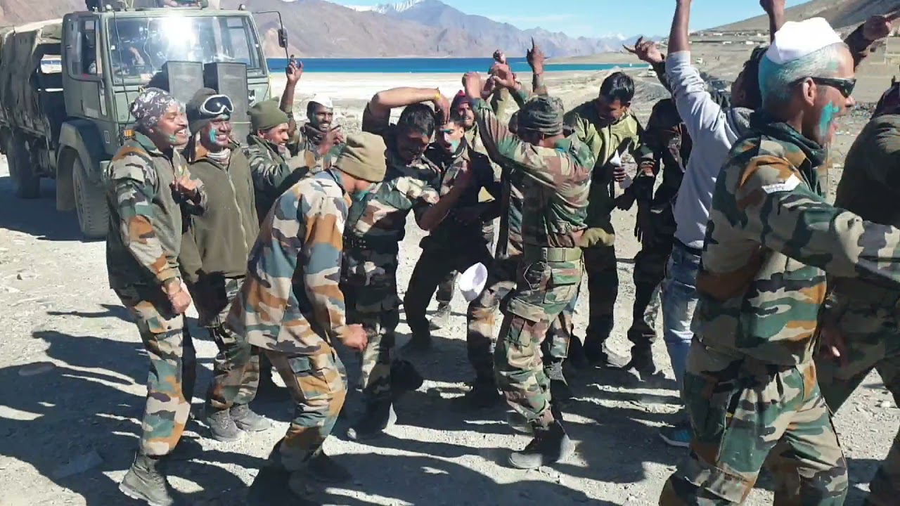 Indian Army Ganpati Visarjan at Leh Ladakh