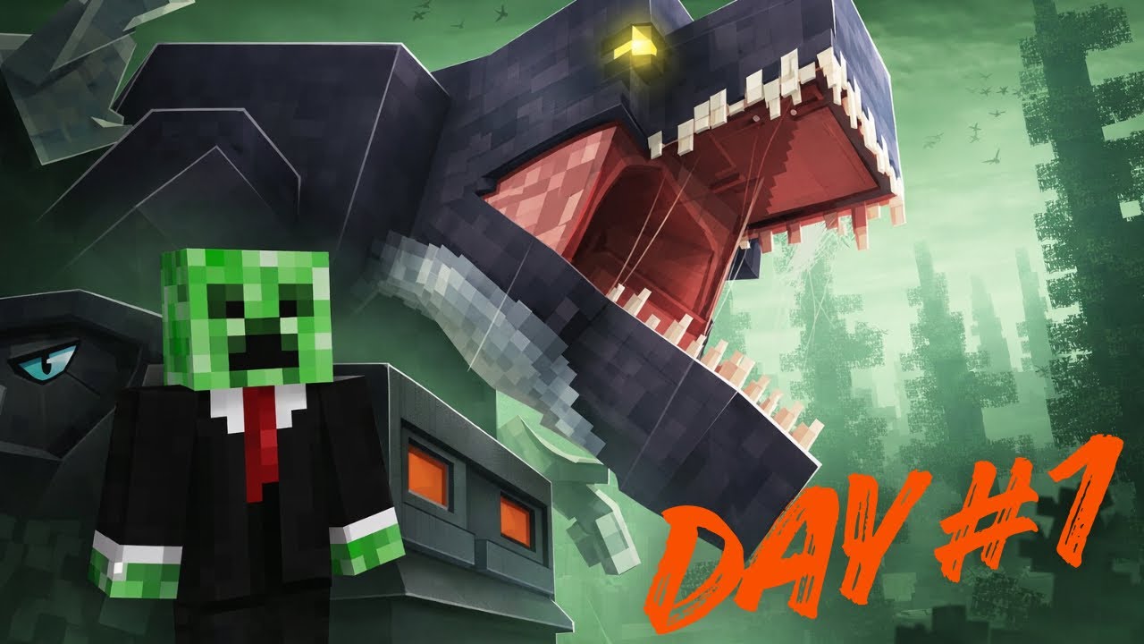 CAN I SURVIVE IN DINOSAUR ONLY WORLD IN MINECRAFT DAY #01 | THE EXPLORATION