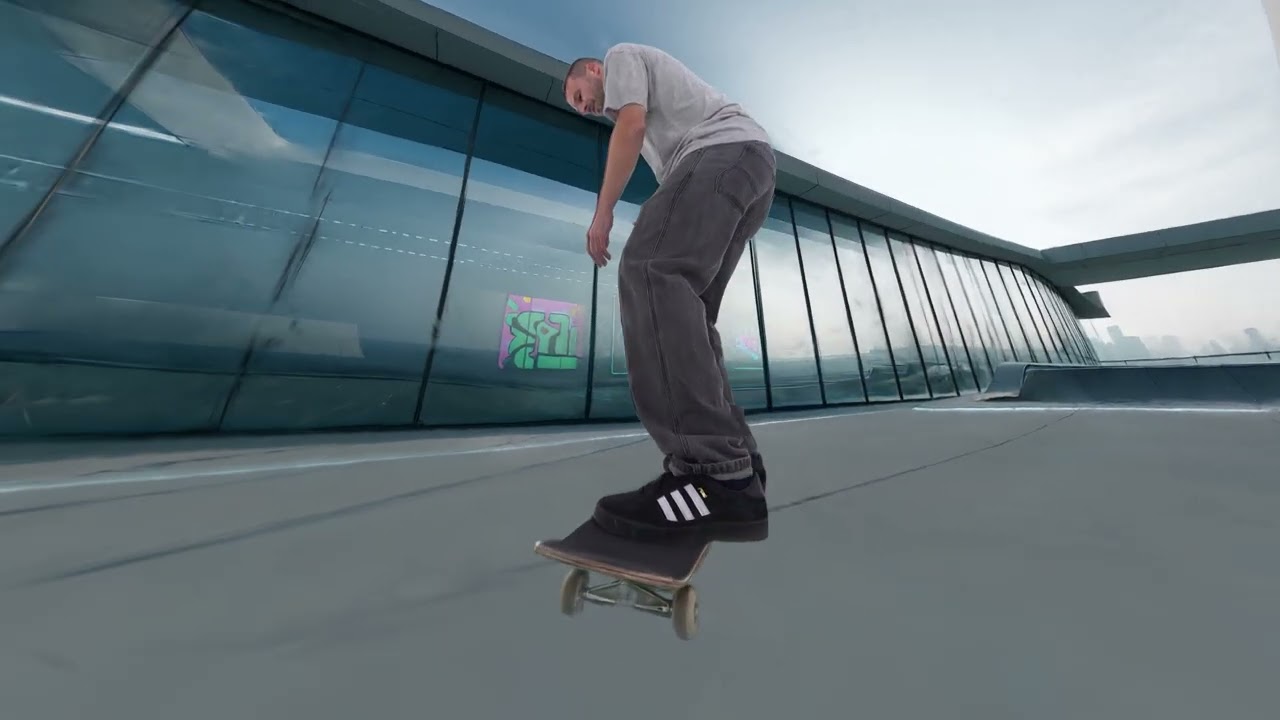 Skater in 4D &mdash; Real Motion, Unreal Worlds | Volumetric Capture + AI Backgrounds | 3D Gaussian Splats