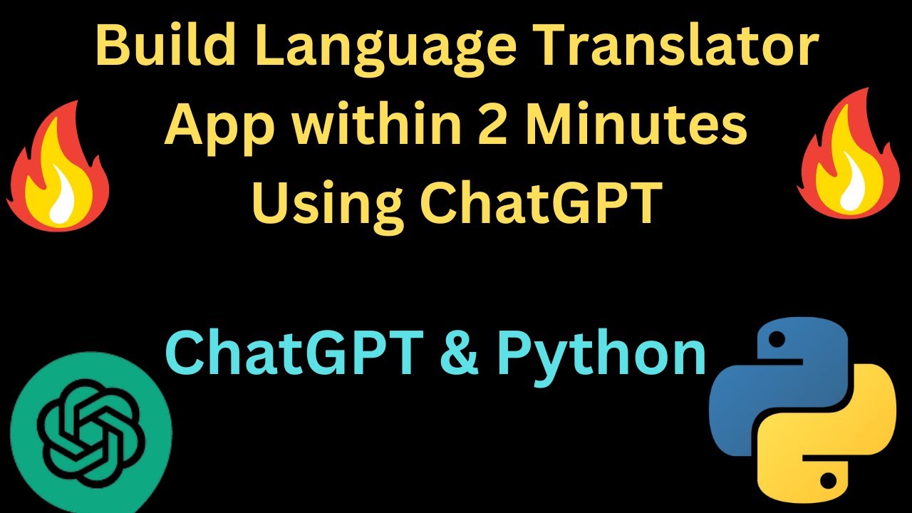 Build a Language Translator App Within Minute using ChatGPT #chatgpt #openai