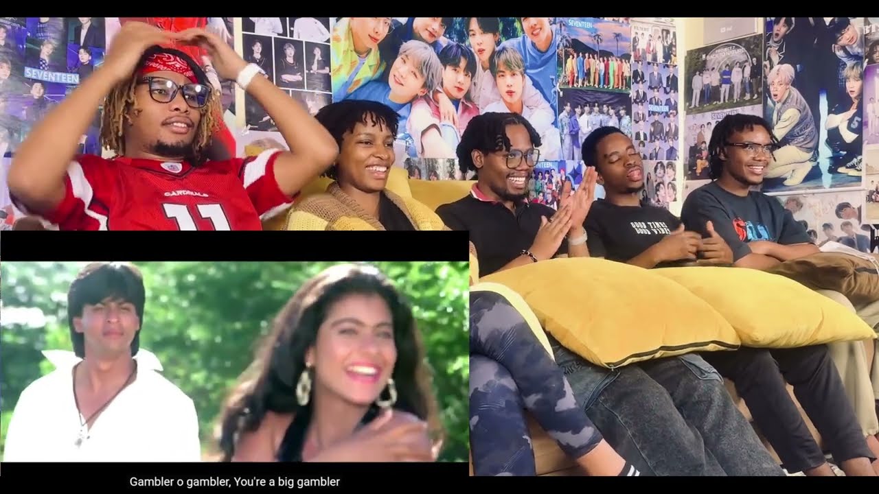 Africans React to Baazigar O Baazigar | Shahrukh Khan, Kajol | Baazigar | Kumar Sanu, Alka Yagnik