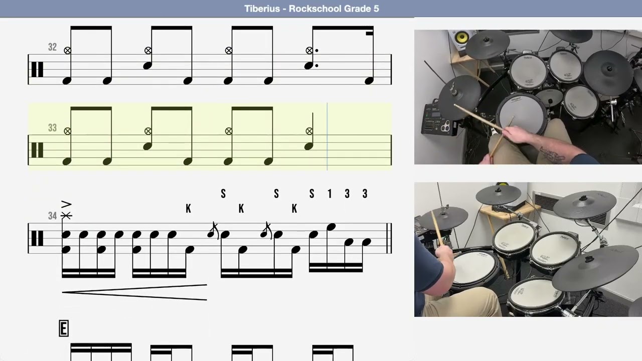 🥁 Tiberius   Rockschool Grade 5