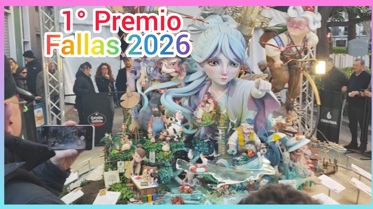 La mejor Falla infantil del 2026. 1° premio Sección Especial. Falla Espartero.