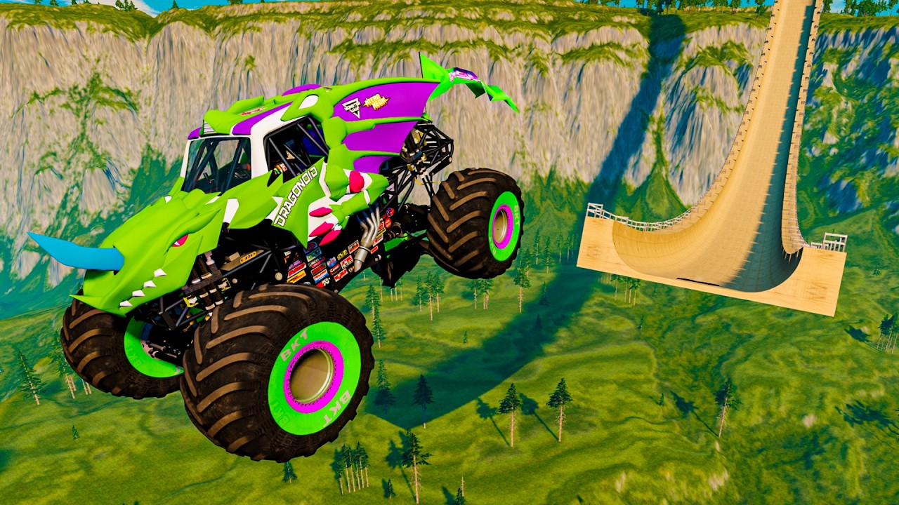 Monster Jam Big Air Challenge | Monster Truck Jaw-Dropping Jumps & Crashes #07