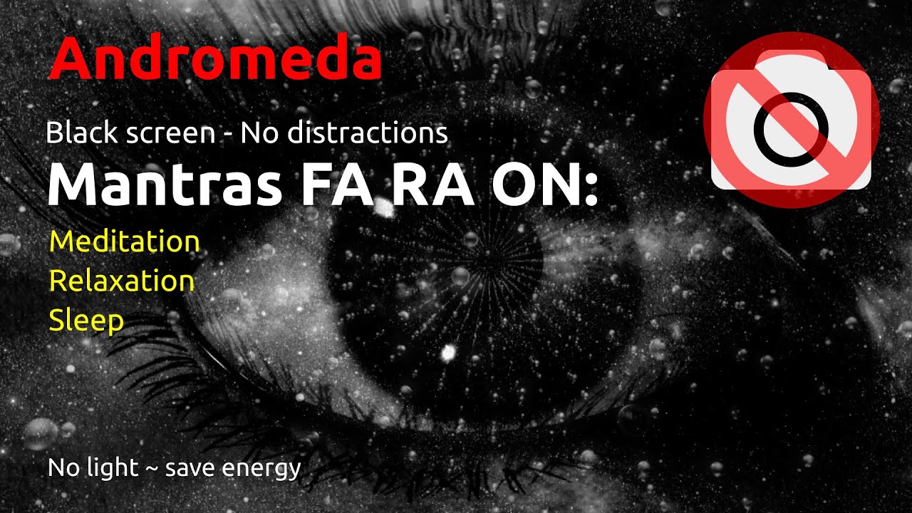 Mantra FA-RA-ON (Pharaon) for meditation & Astral Projection ~ With black screen for no distractions