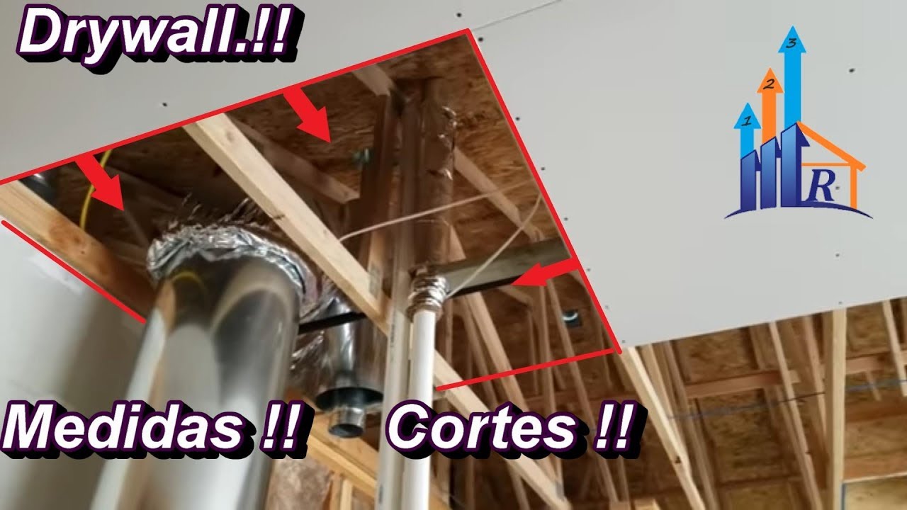 medir y corta pipas ,ductos, en drywall,consejos.!!