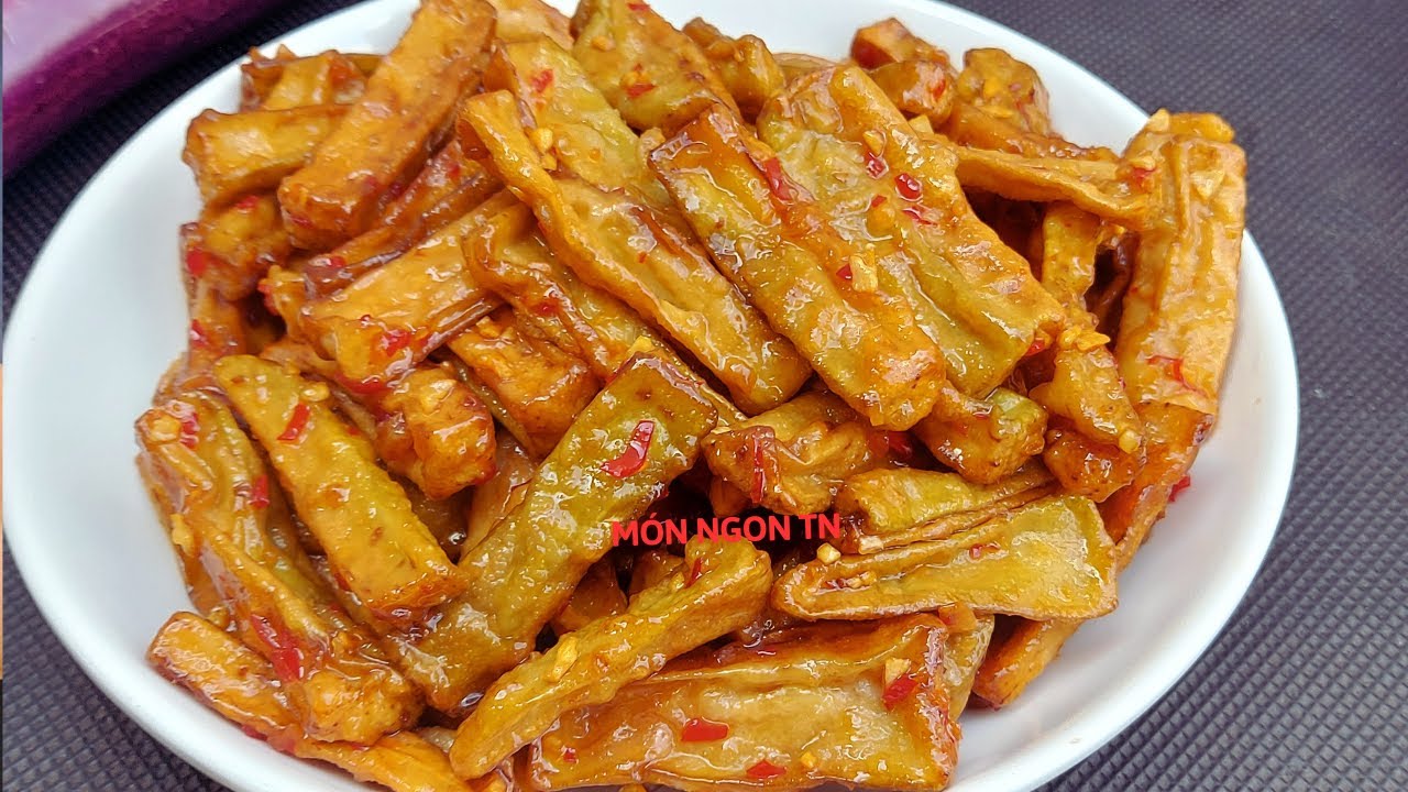 CÀ TÍM CHIÊN GIÒN sốt nước mắm tỏi ớt ngon thơm ai ăn cũng thích