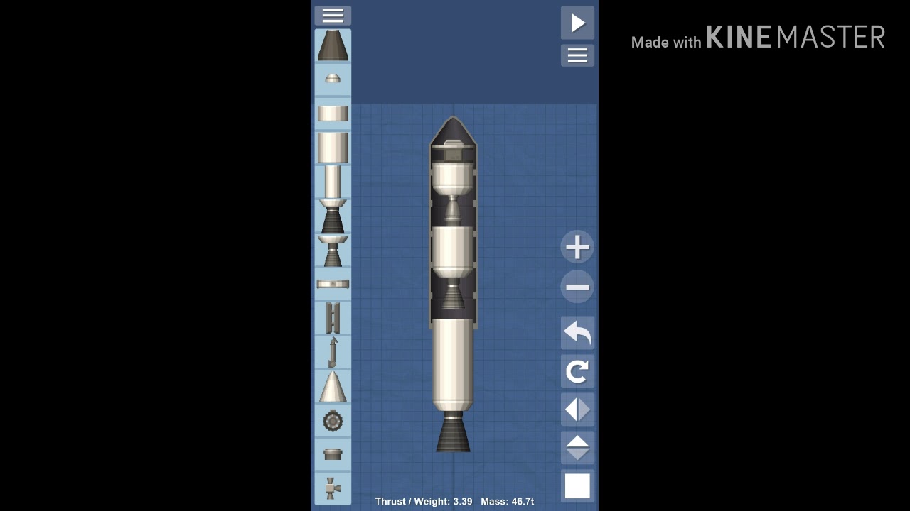 Blueprint for moon rocket