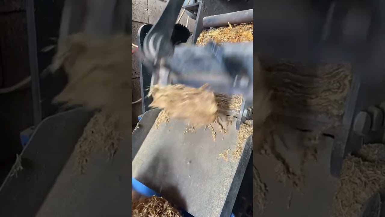 Tobacco leaf cutting process
