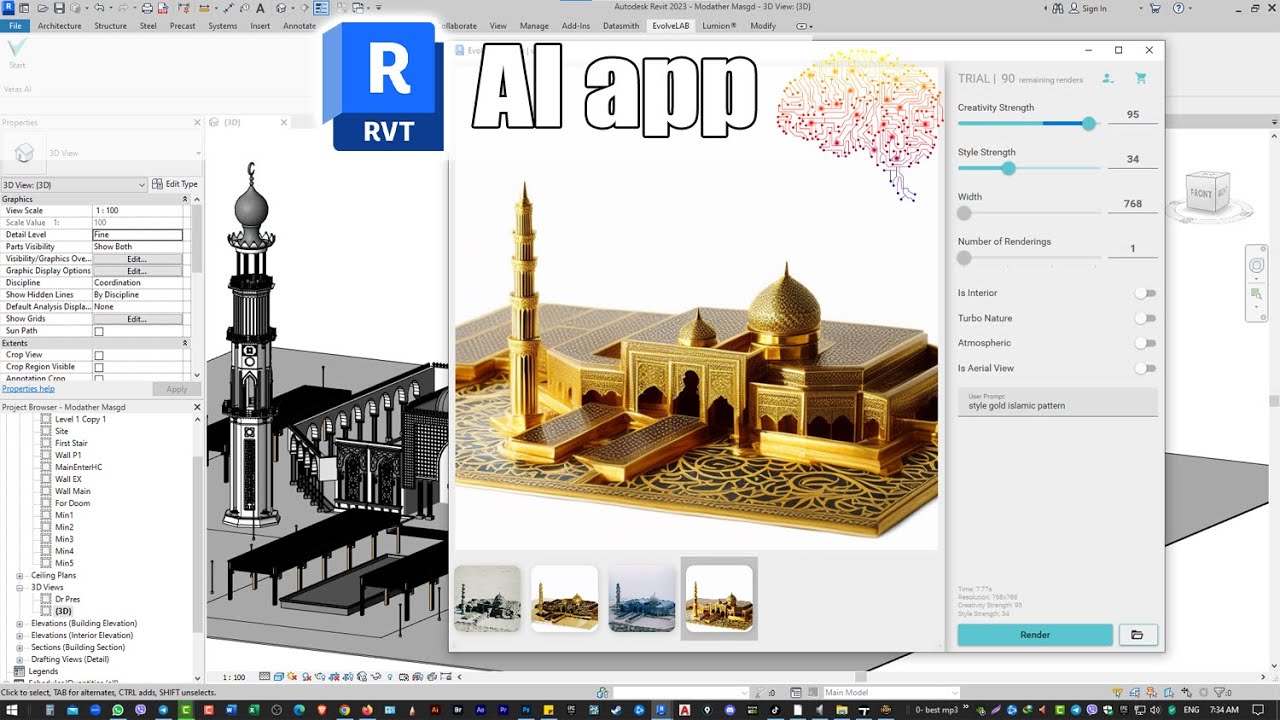 Revit AI app evolvelab ✅ تطبيق للذكاء الاصطناعي ريفيت