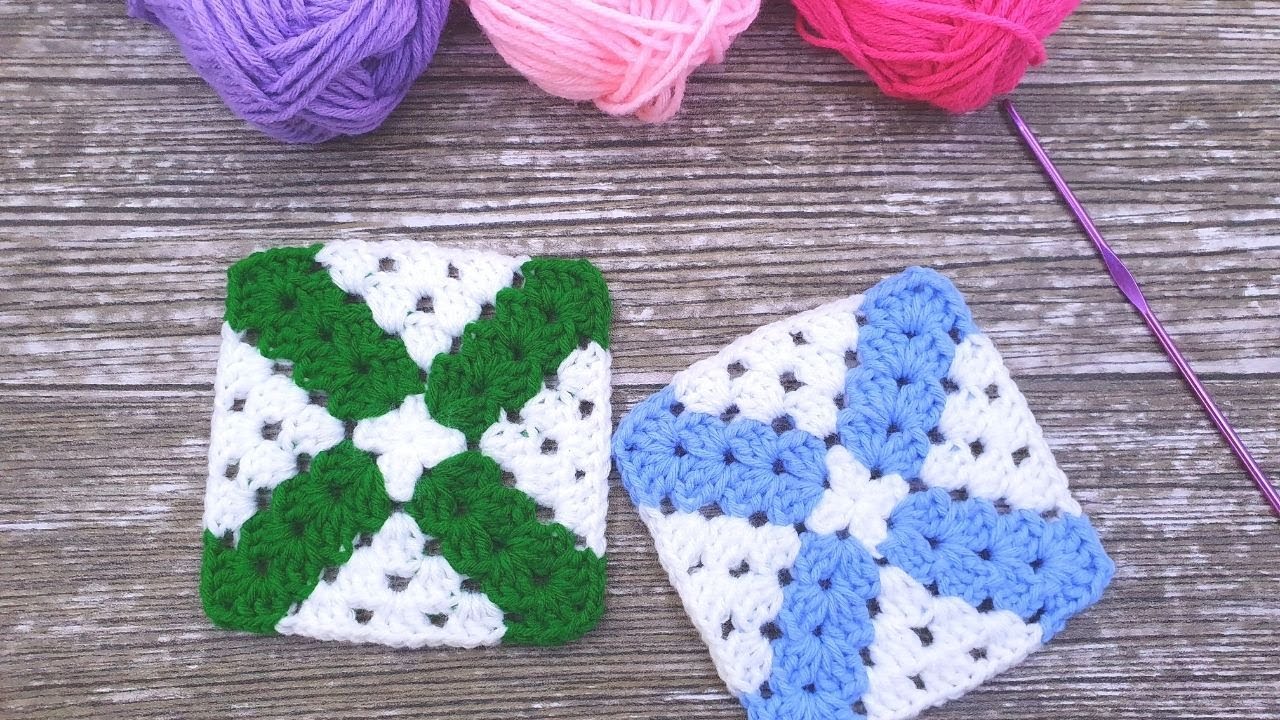 X sign Granny Square | Easy Granny Square Crochet | Coaster Granny Square | X marks the spot