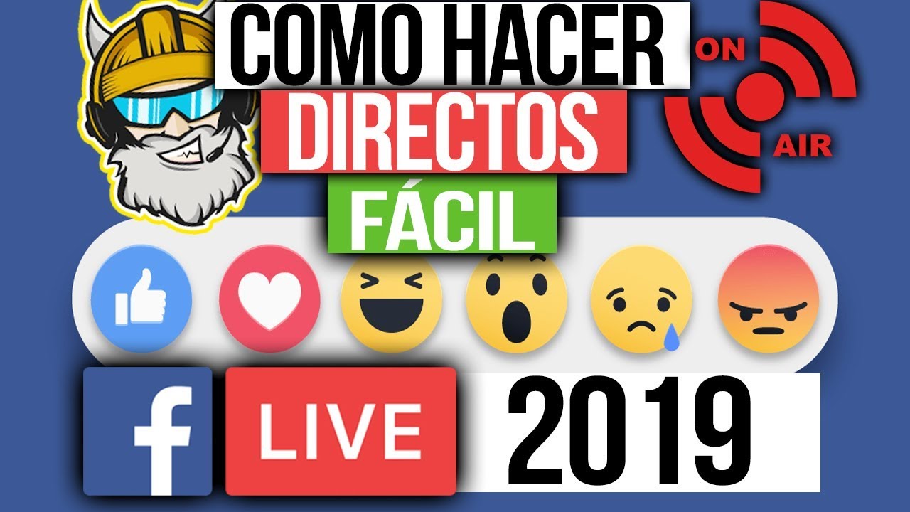 Como hacer *DIRECTOS en FACEBOOK* en 2019 con cualquier conexión, fácil y bien explicado.