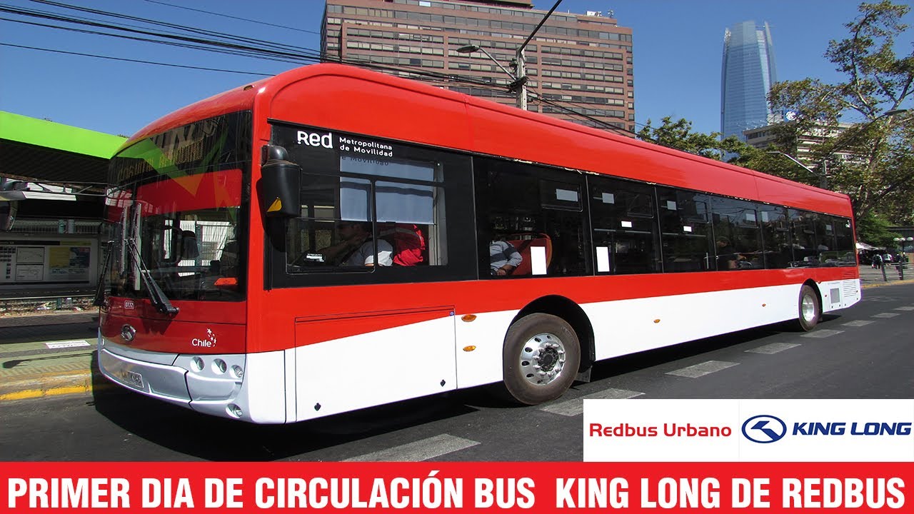 Red | Primer Dia de Circulación Bus Electrico King Long de Redbus