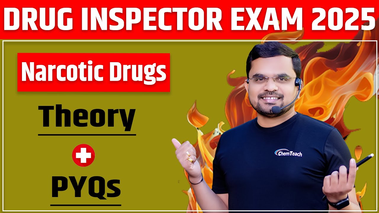 🔴 Narcotic Drugs | drug inspector exam preparation | यावर नेहमी प्रश्न विचारलेच जातात | PDK Academy