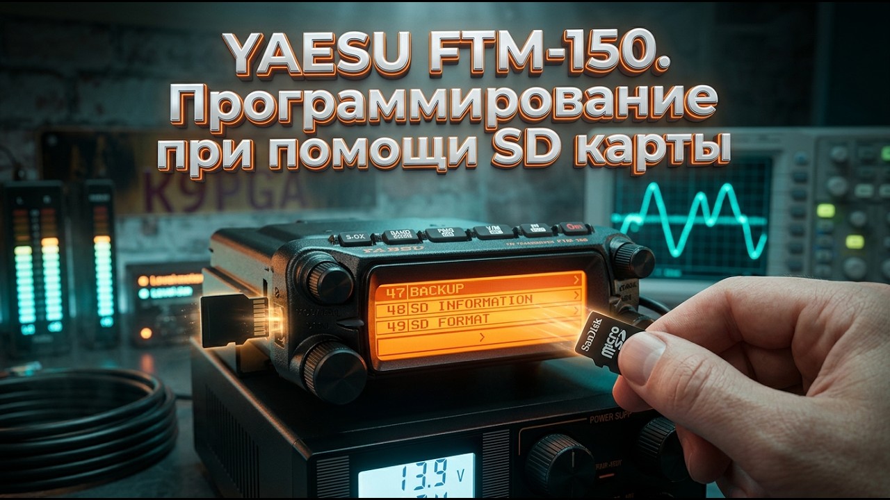YAESU FTM-150. Программирование при помощи SD карты.