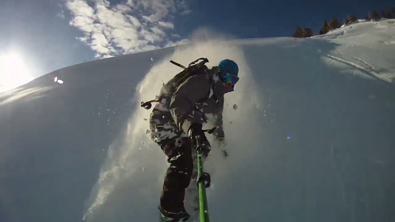 Splitboard run down Flagstaff. Davenport Hill up LCC UTAH