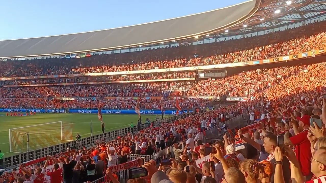 Holandia - Polska 11-06-2022 hymn polski 😃😃😃