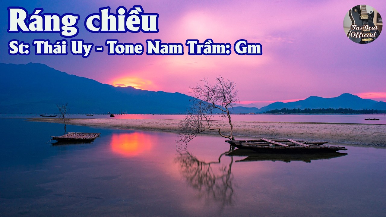 Karaoke Ráng Chiều Tone Nam Trầm | TAS BEAT