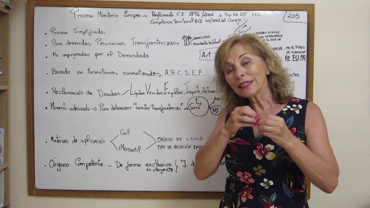 205.-PROCESO MONITORIO EUROPEO.  primera parte