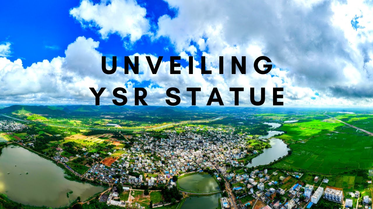 MLA Vallabhaneni Vamsi  Unveils YSR Statue On 02-09-2022 At Vijayawada ||  Cm Jagan || Live Drone