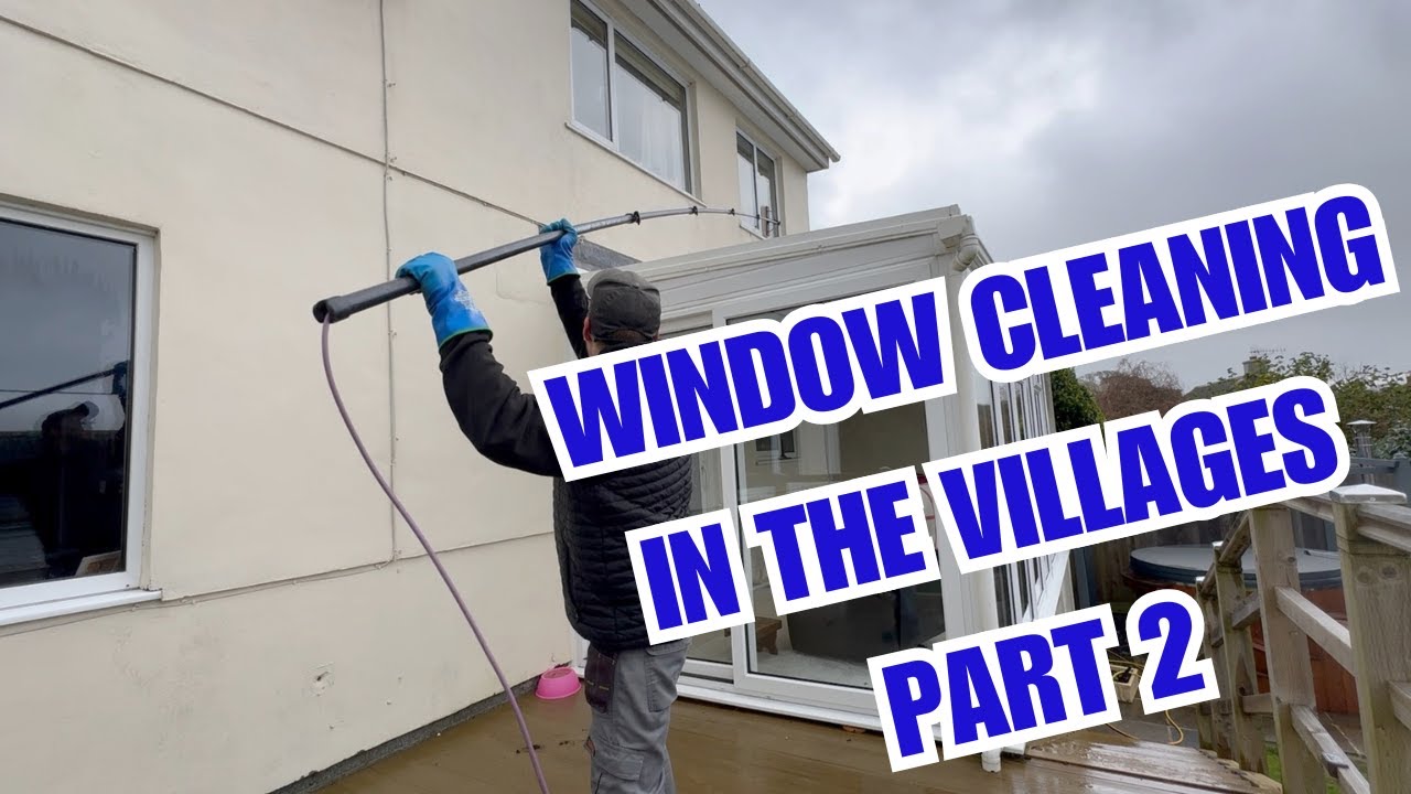 Window Cleaning in the Villages with Water Fed Pole Part 2 - Day in the life of a window cleaner 11
