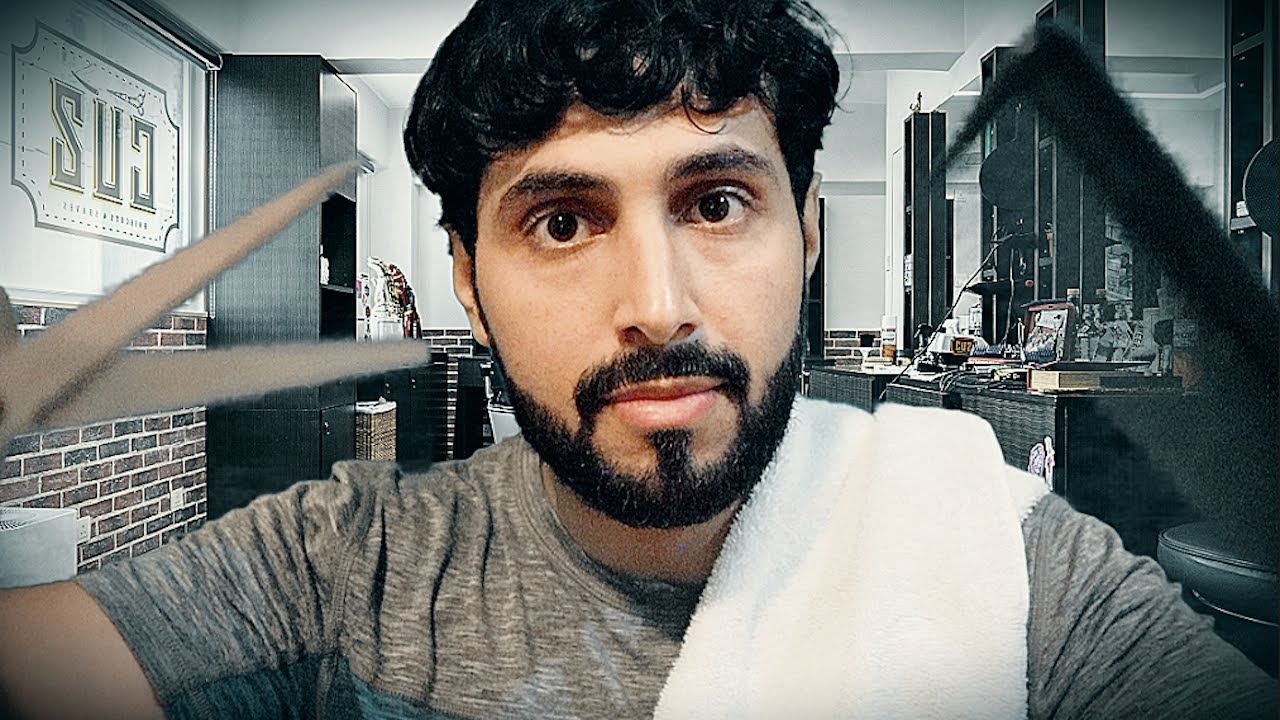 ASMR Hair Cut Roleplay | Scissor sound, Hand movement , comb, soft whispers | ASMR haircut Roleplay!