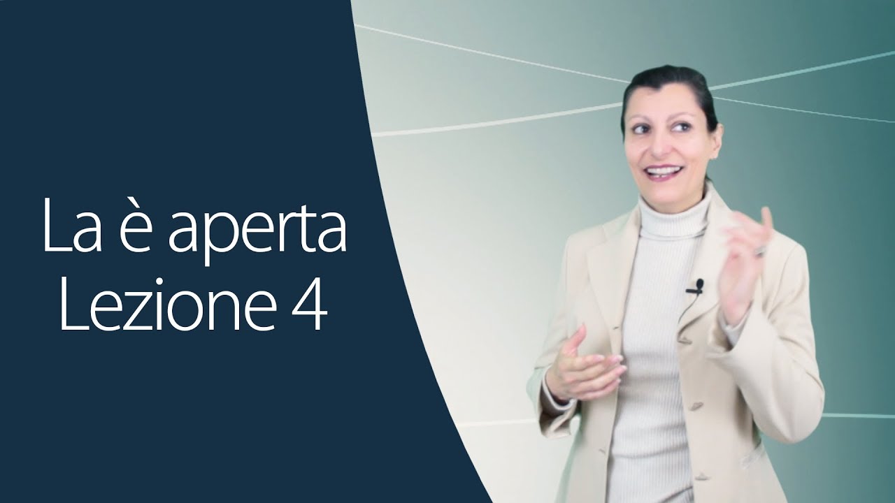 Corso di Dizione online: la è Aperta - Parte 4
