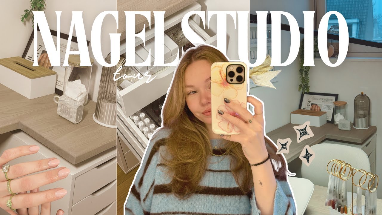 mijn nagelstudio tour ⋆𐙚 ₊ ° ⊹ ♡ mijn allereerste video YAY