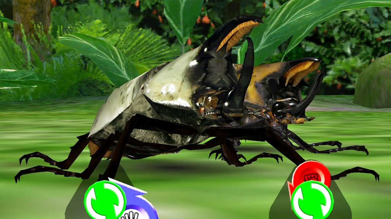 [アーケード] 甲虫王者ムシキング - ティティウスシロカブト X グラントシロカブト VS  熱帯の森｜北米の双将｜2006セカンド Mushiking
