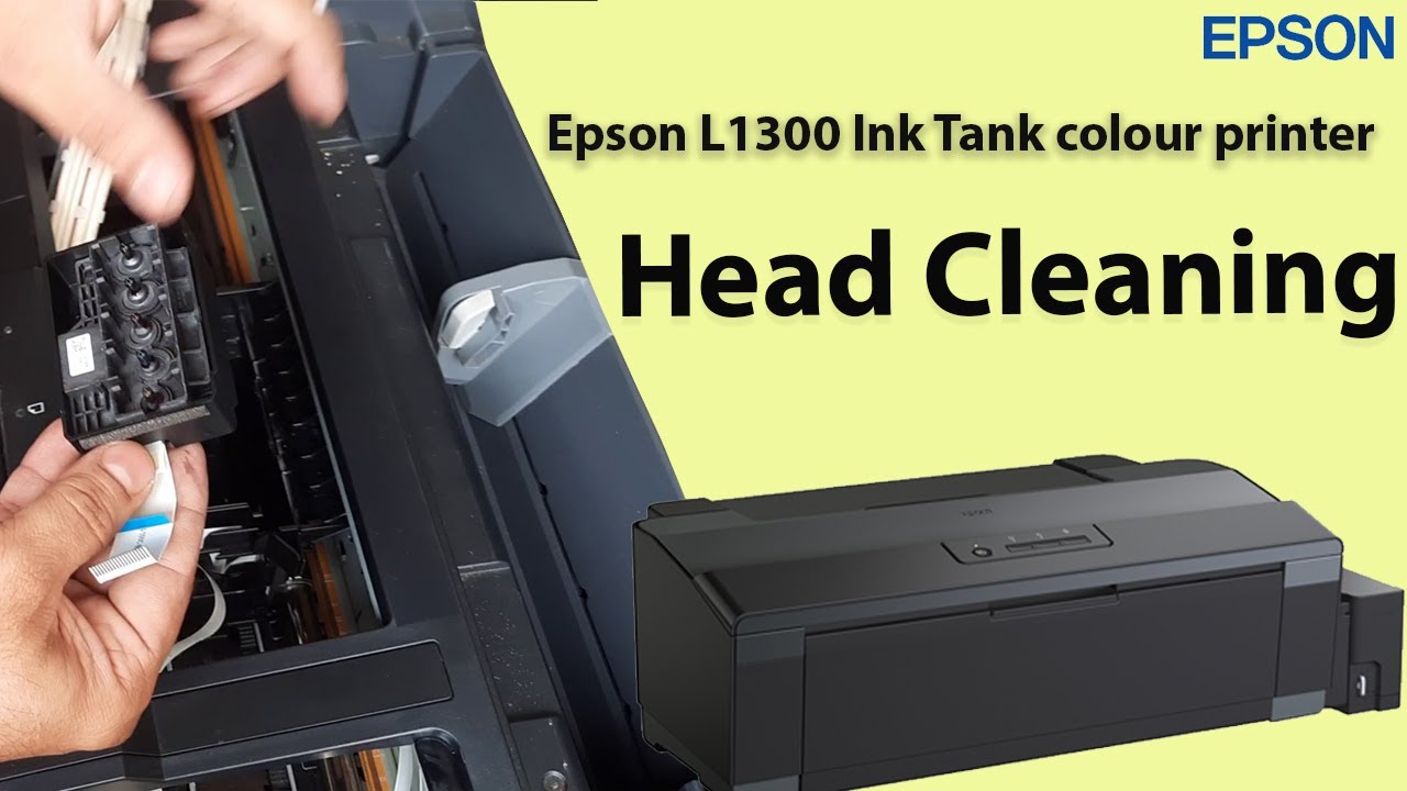 how to solve Epson L1300 bad print quality | Epson L1300 Ink Tank color printer Head Cleaning