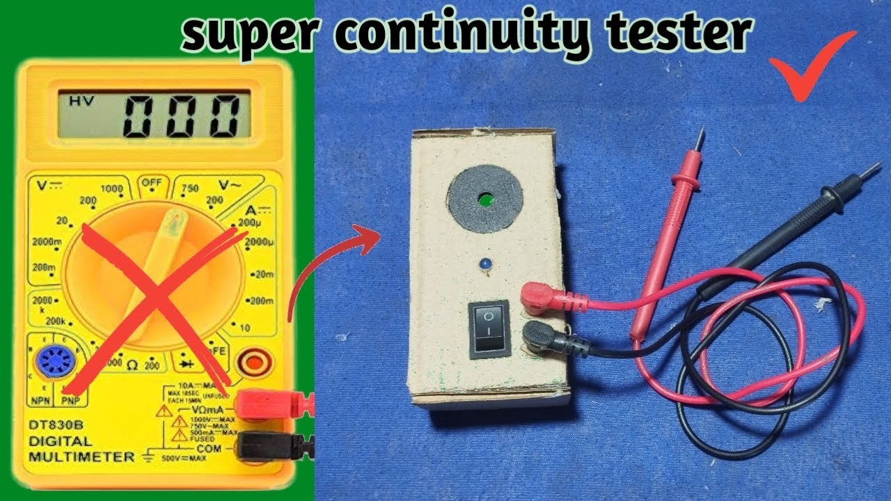 Electrician Ka Secret Tool | Continuity Tester Banana/ without multimeter all components testing
