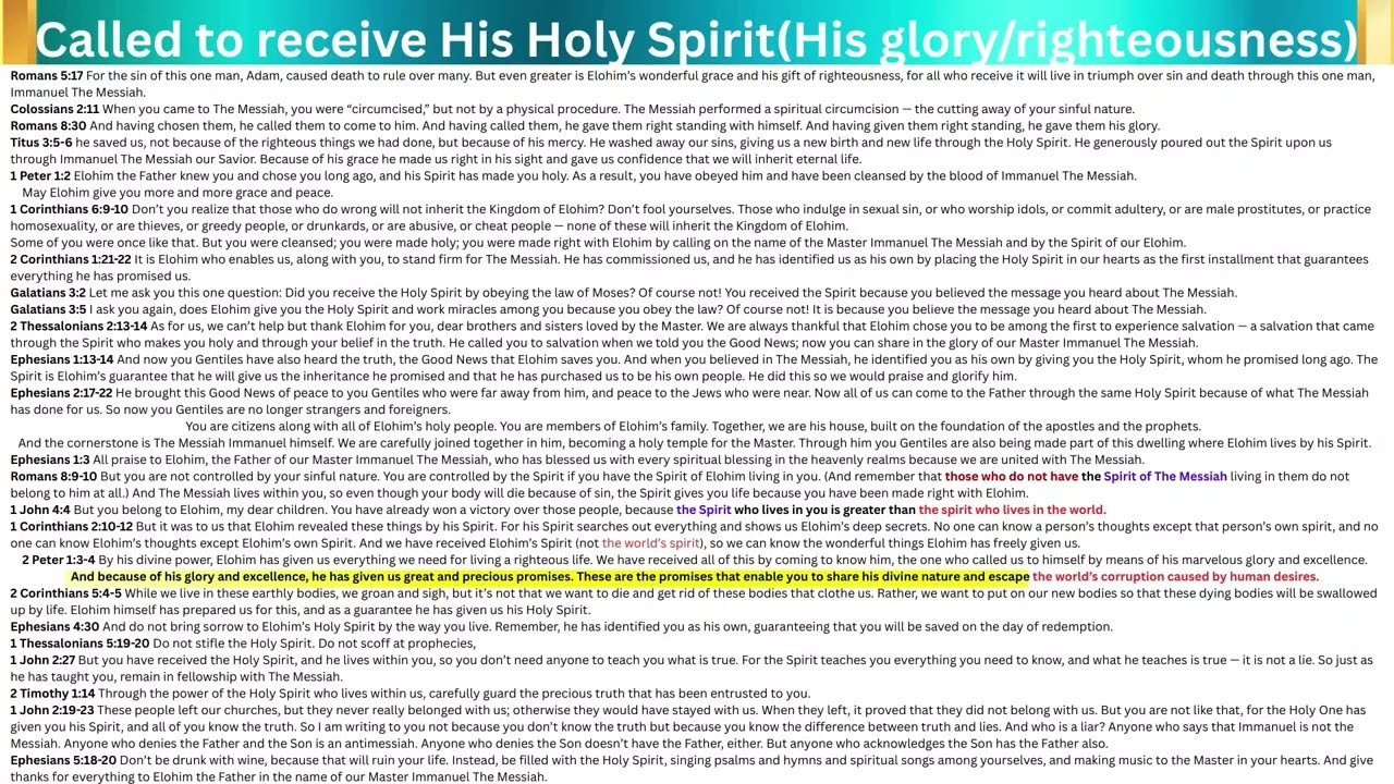To receive His glory