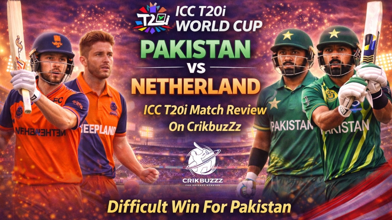 🔴 Pakistan vs Netherland ICC T20i Match Review | Difficult Win For Pak | Netherland Scare Pakistan