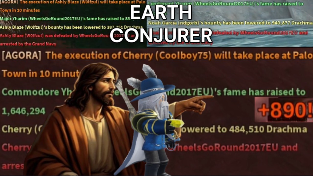 traumatizing arcane odyssey players with 300 power earth conjurer