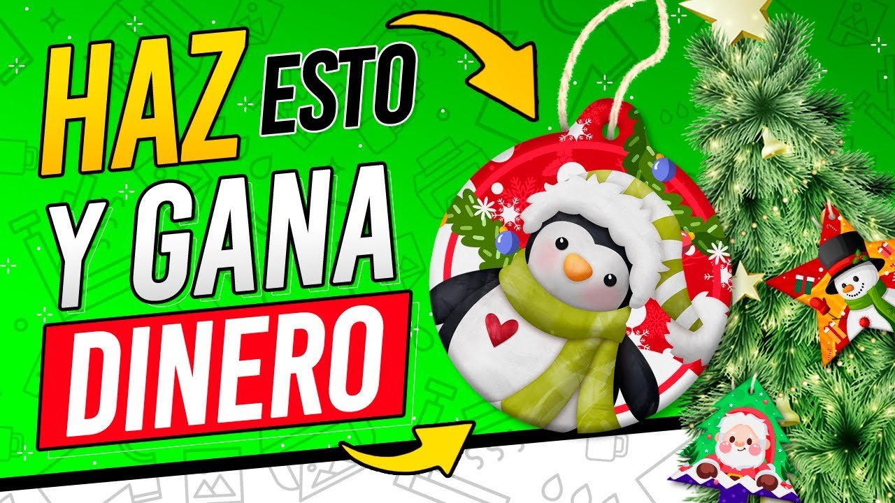 🔥 GANAR DINERO en Navidad ✅ Como Personalizar Esferas Navideñas