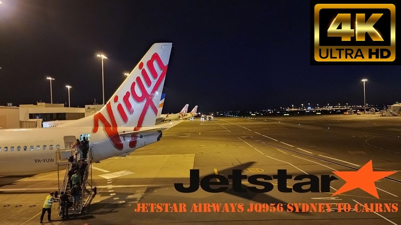Jetstar Airways JQ956 Sydney to Cairns Experience 4k