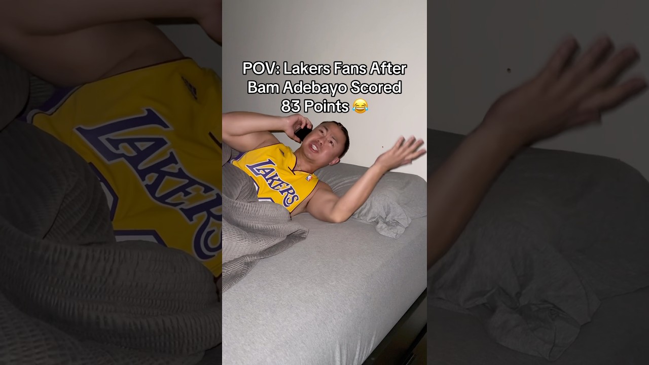 POV: Lakers Fans After Bam Adebayo Scored 83 Points 😂 #nba #bamadebayo #kobe