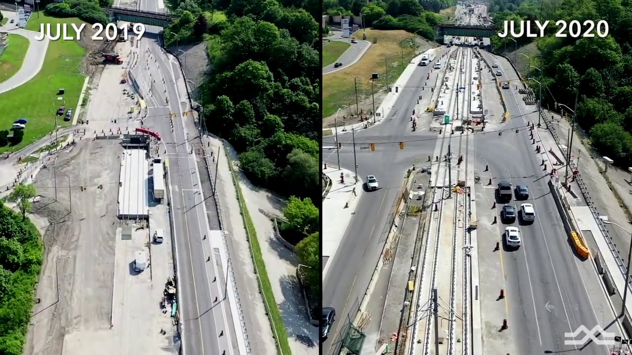 Eglinton Crosstown Surface Flyover - July 2020