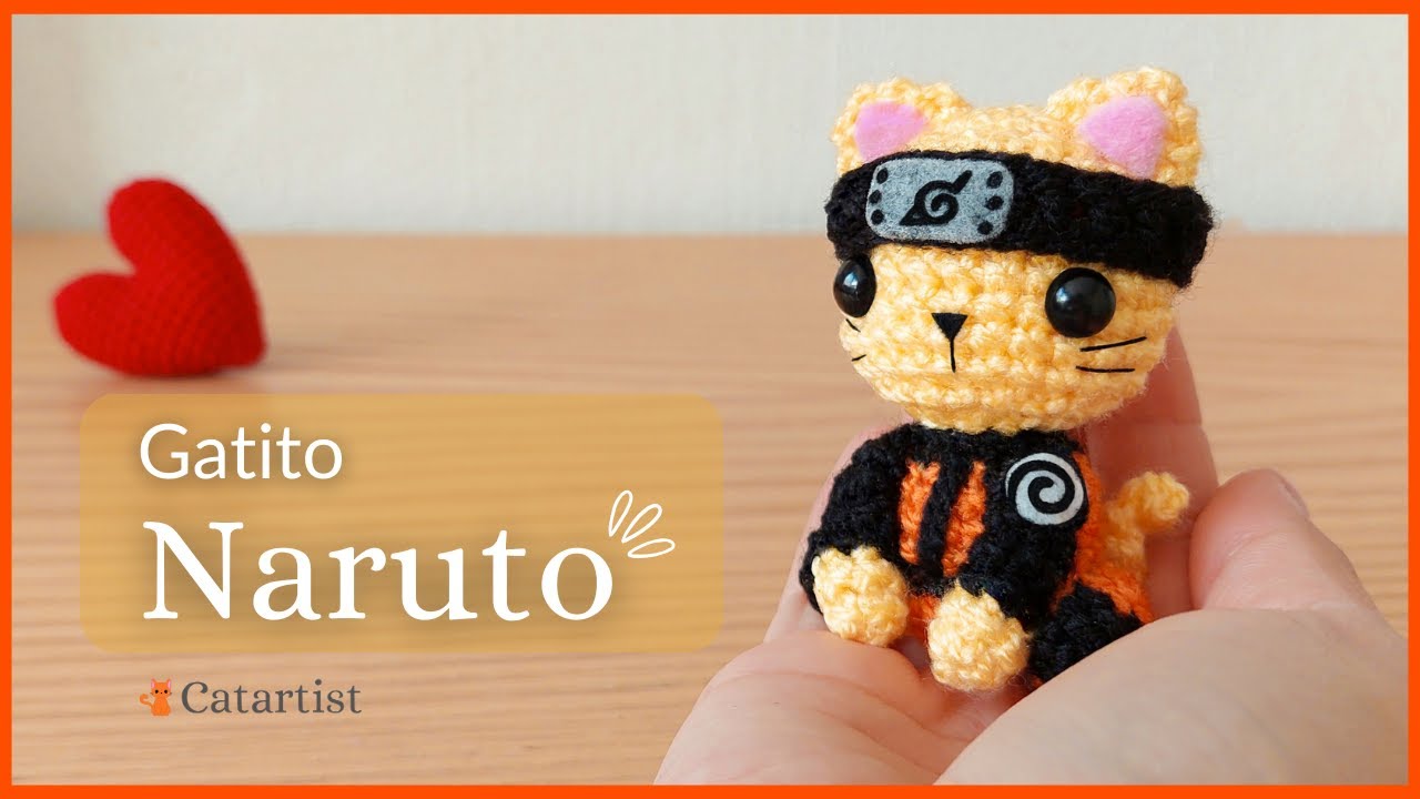 😱🔥 NARUTO Version Gatito  😻 Crochet Amigurumi Tutorial ❤️