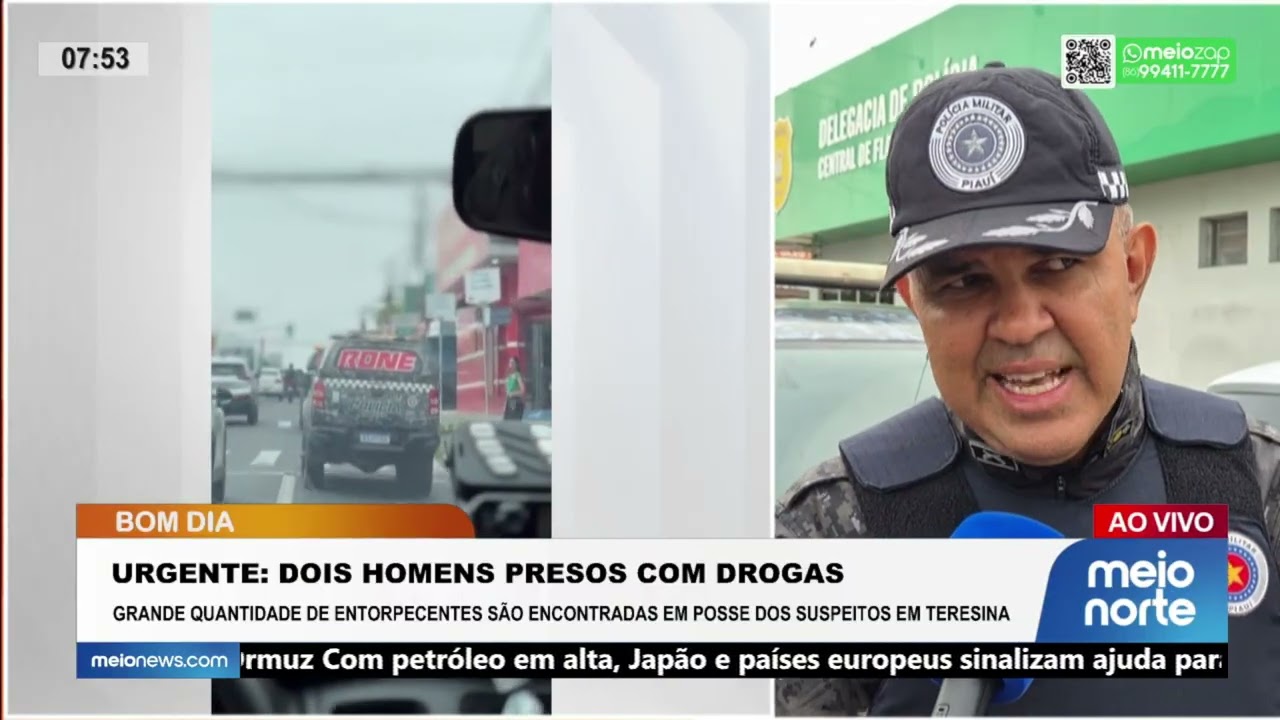 URGENTE: dois homens são presos com grande quantidade de drogas | Bom Dia
