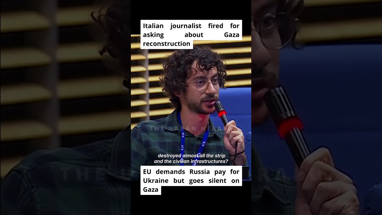 Italian journalist fired for asking about Gaza reconstruction