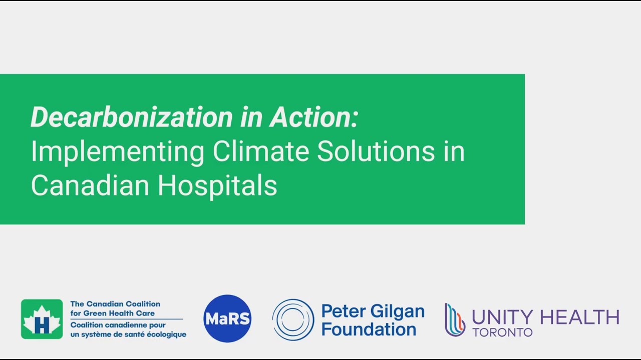 Greener Nephrology at St. Michael's Hospital