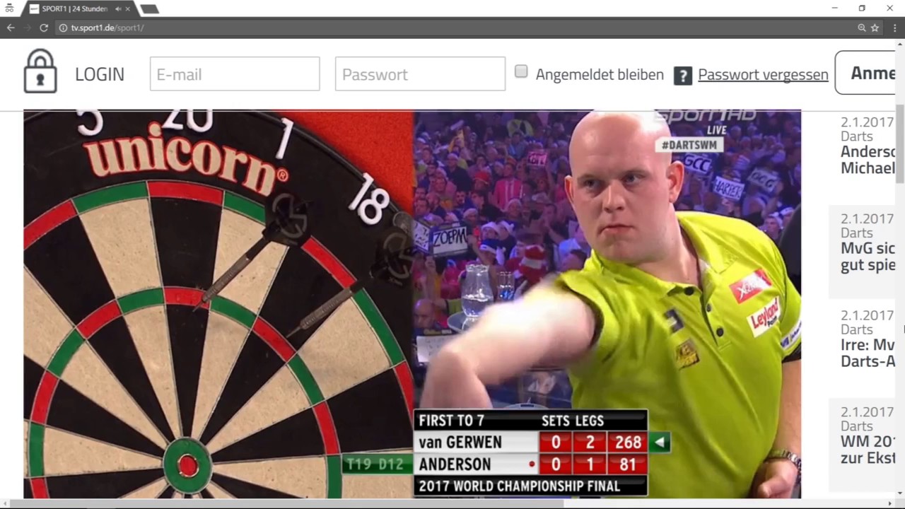 Dart WM 2017: Anderson vs Van Gerwen (FINALE)