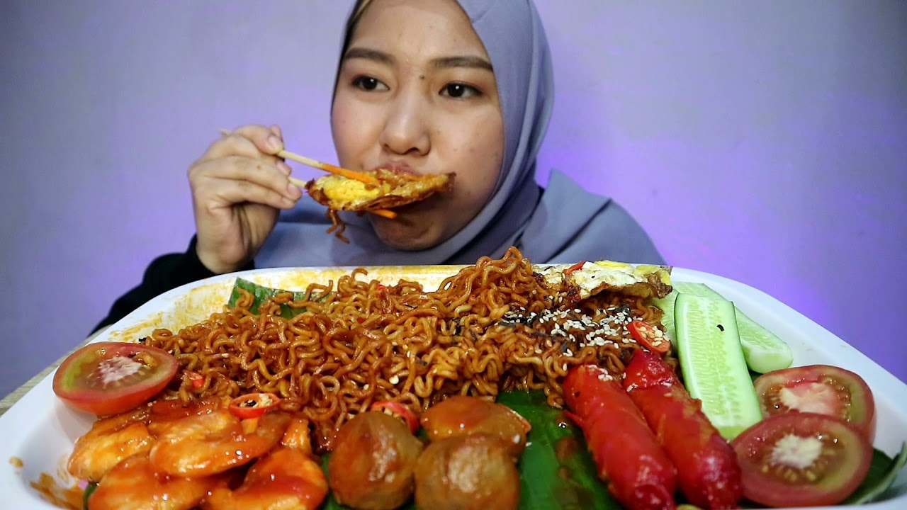 CRAZY HOT ‼️ MUKBANG MIE PEDAS KOREA PEDESNYA EMANG GILA⁉️