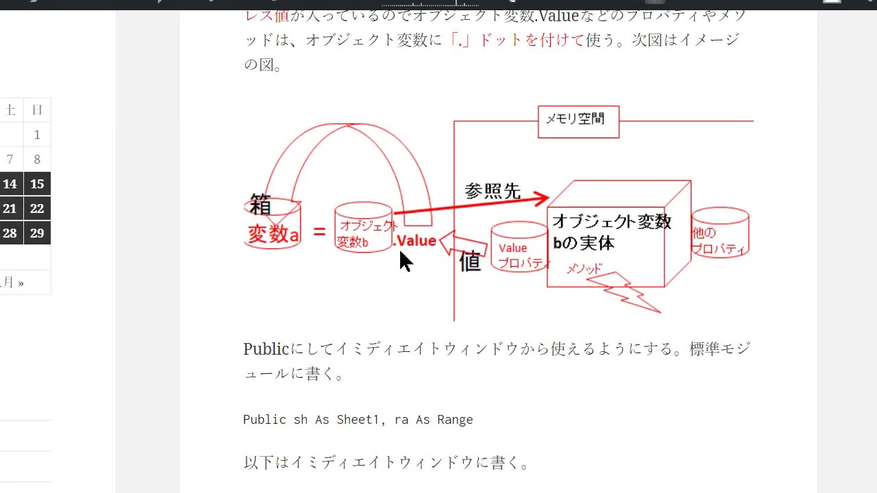 左辺=右辺（箱=値）。値型の変数とオブジェクト変数の深い話し。プログラムの変数のお話し。