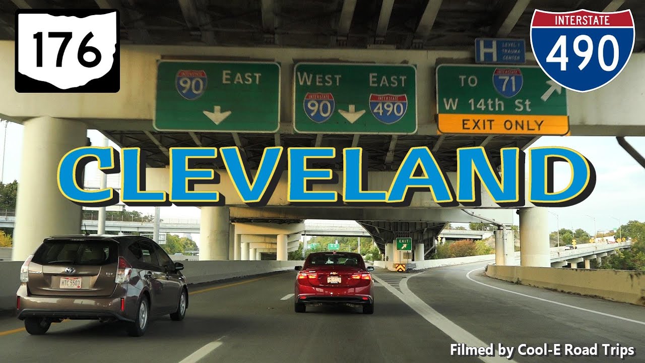 Cleveland: OH-176 NB and Interstate-490 EB Short Freeways