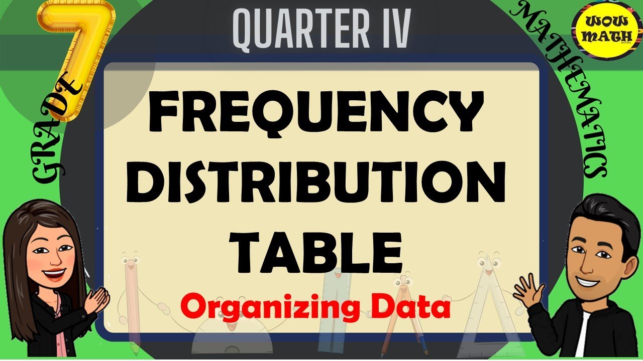 FREQUENCY DISTRIBUTION TABLE || GRADE 7 MATHEMATICS Q4