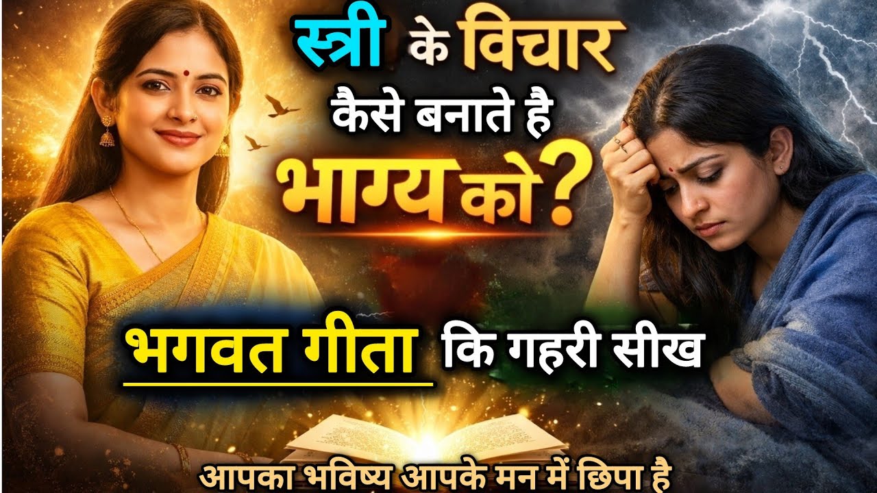 क्या स्त्री के विचार ही उसका भाग्य लिखते हैं?| Bhagavad Gita का गहरा रहस्य #MindPower #SelfAwareness