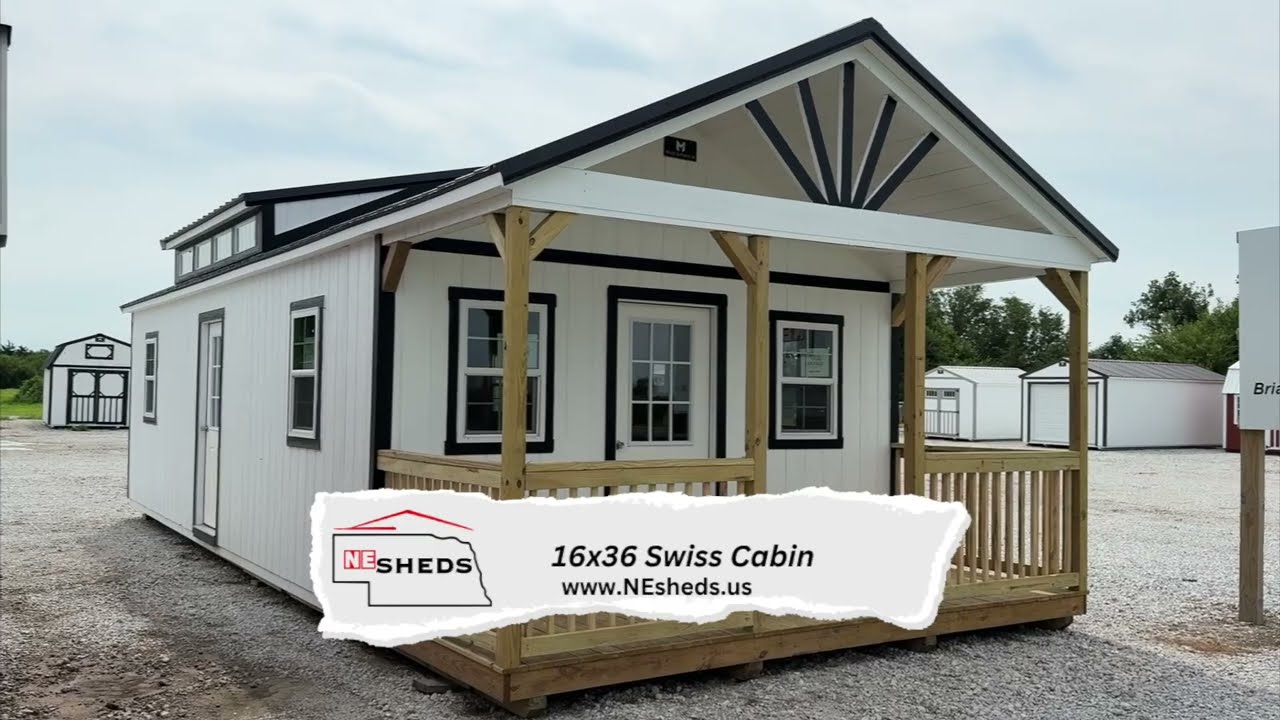 16x36 Swiss Cabin - Hampton Nebraska Location | NE Sheds